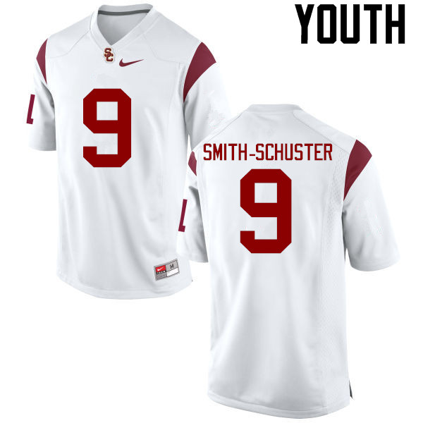 Youth #9 JuJu Smith-Schuster USC Trojans College Football Jerseys-White